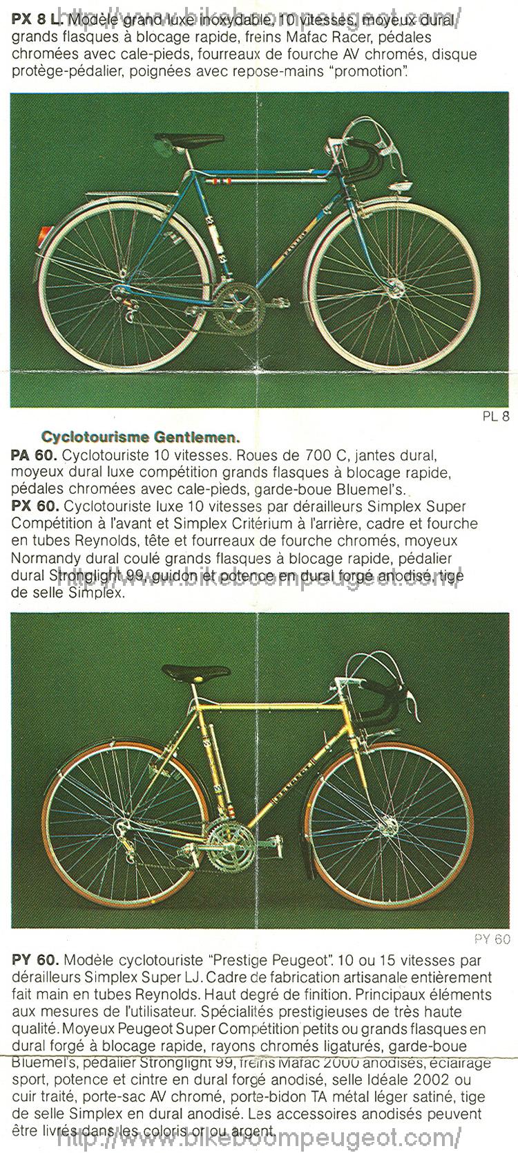 Marcel, mon Peugeot PX60 Peugeot_1975_Catalog_France_Cyclotourisme_Gentlemen_BikeBoomPeugeot